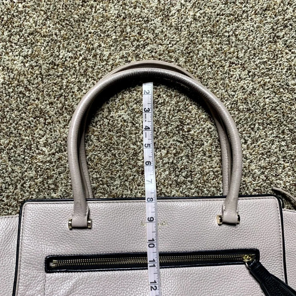 Kate Spade Leather Tan Beige Double Strap Chester Street Allyn Satchel Handbag